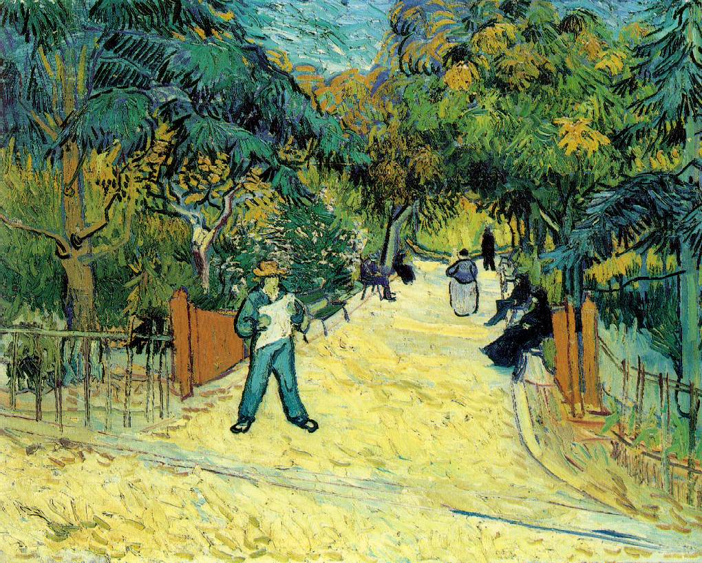Tableau Van Gogh Arles L'entrée du jardin public à Arles - Van Gogh