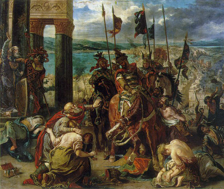 L'entrée des croisés à Constantinople - Delacroix