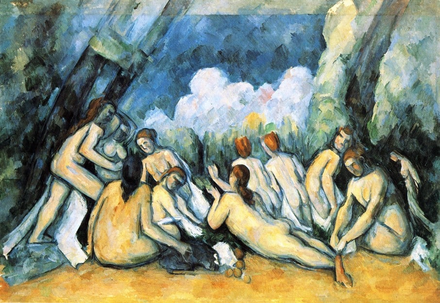 Les grandes baigneuses - Cézanne