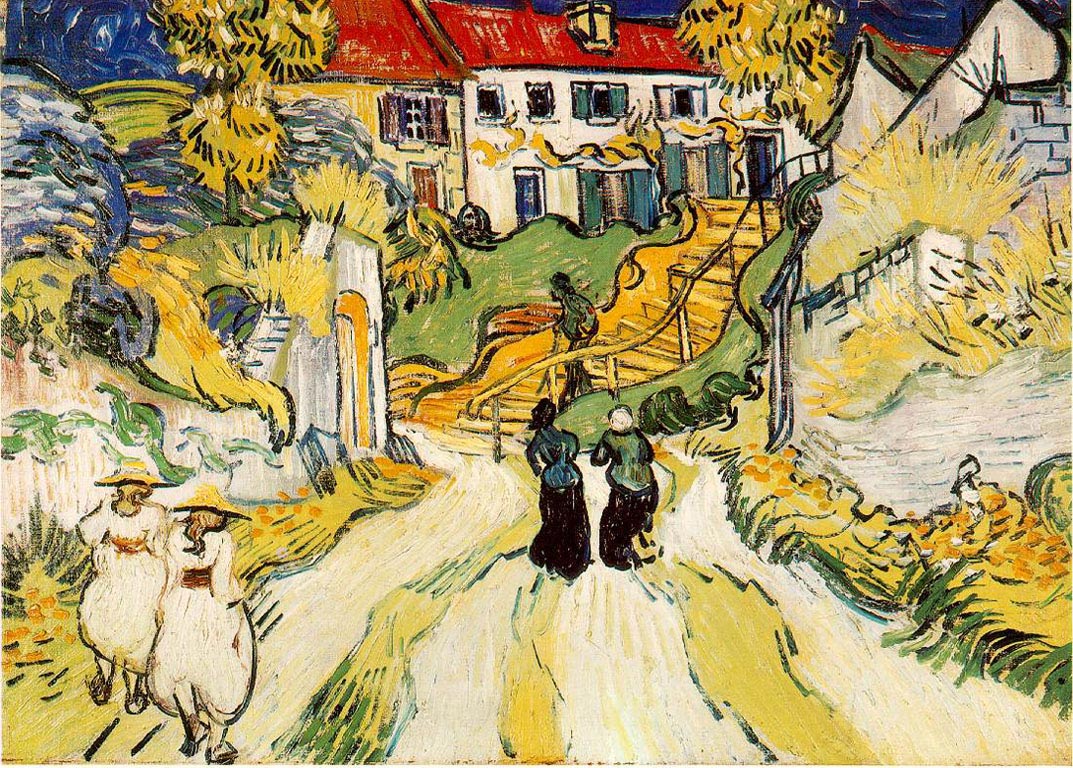 L'escalier d'Auvers  - Van Gogh