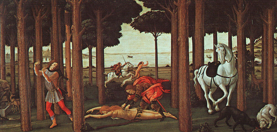 L'histoire de Nastagio degli Onesti (2ème épisode) - Botticelli