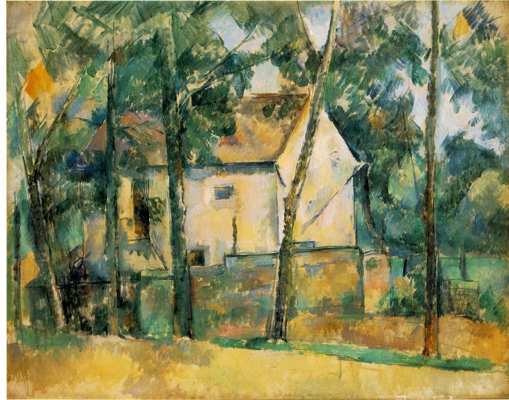 Maison et arbres - Cézanne