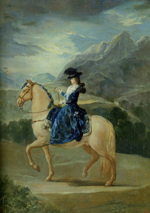 Maria Teresa Vallabriga à cheval - Goya