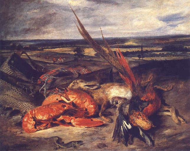 Nature morte aux homards - Delacroix