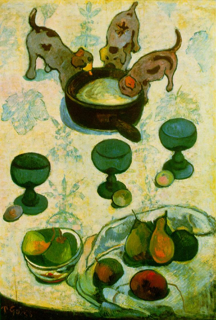 Nature morte aux trois chiots - Gauguin