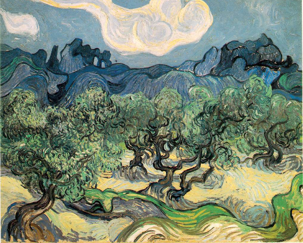 Oliviers avec les Alpilles dans le fond - Van Gogh