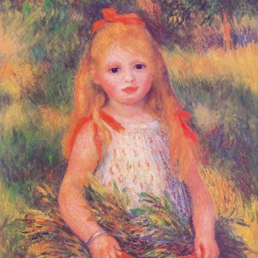 Petite fille à la gerbe - Renoir