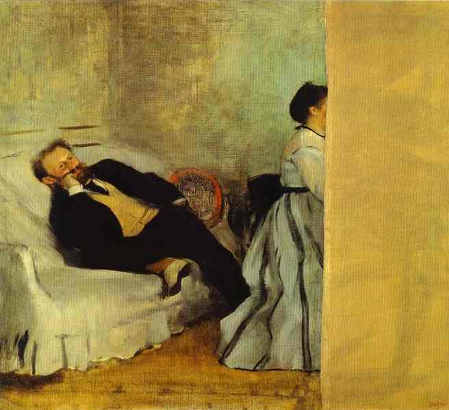 Portrait de M. et Mme Manet - Degas