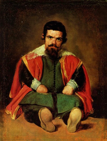 Portrait d'un nain assis en terre - Velazquez