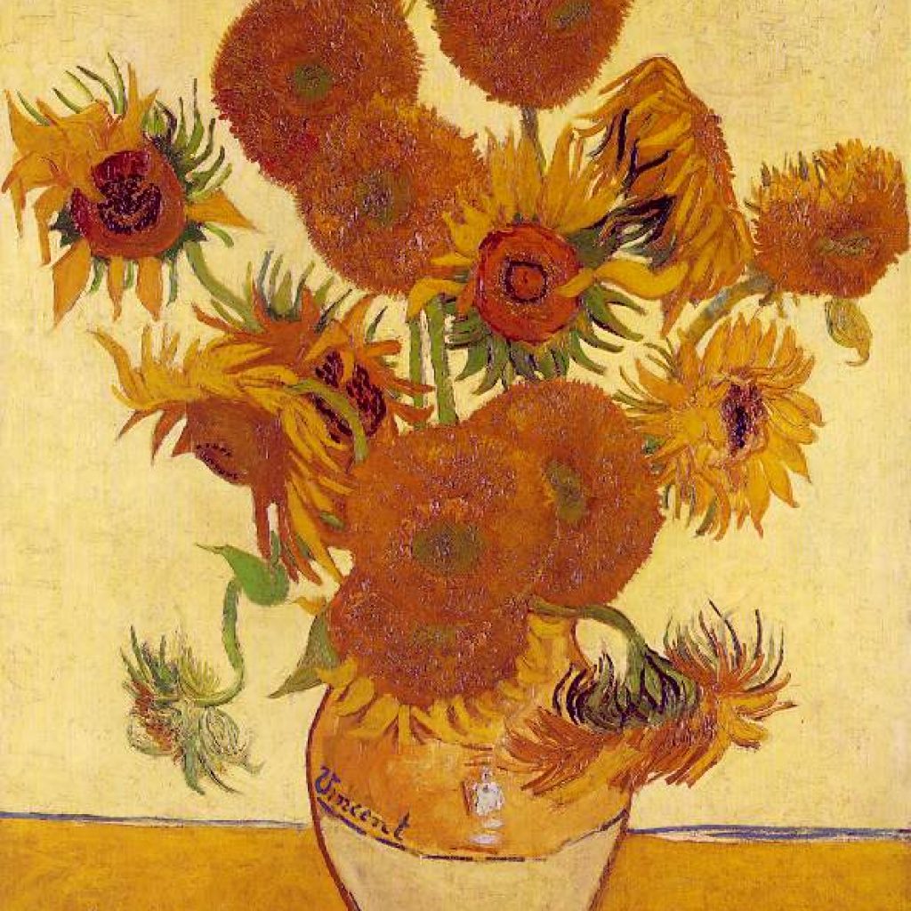 Quatorze tournesols dans un vase  - Van Gogh
