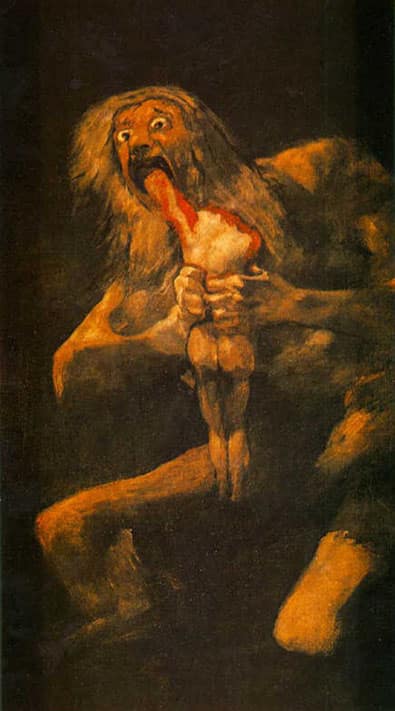 Saturne dévorant un de ses enfants - Goya
