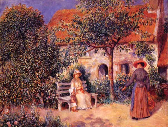 Scène du jardin en Bretagne - Renoir