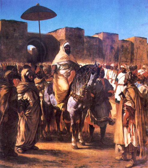 Sultan du maroc et sa suite - Delacroix