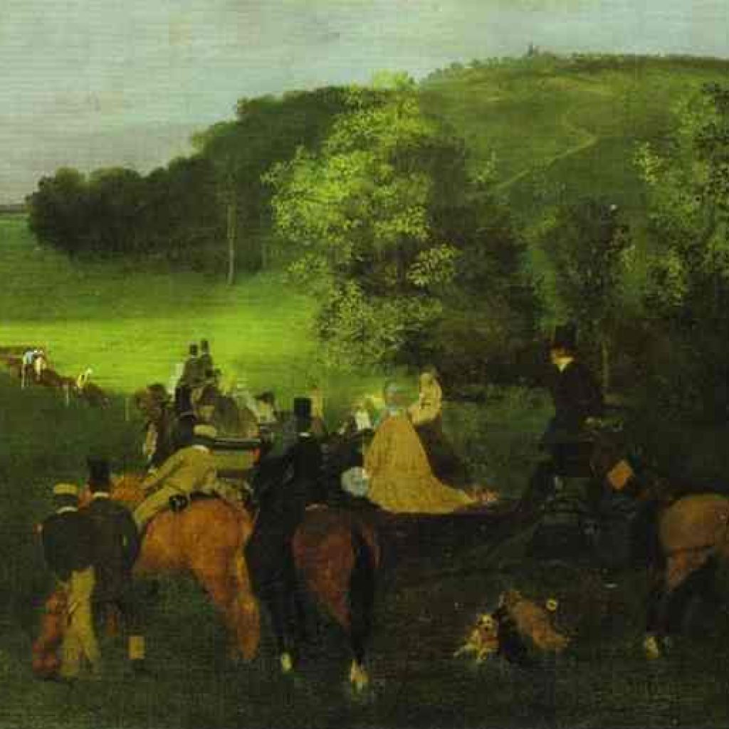 Sur la piste de course - Degas