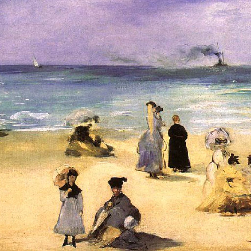 Sur la plage à Boulogne - Manet