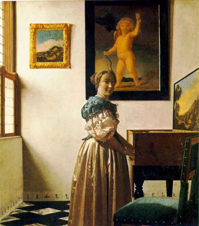 Une dame debout au virginal - Vermeer