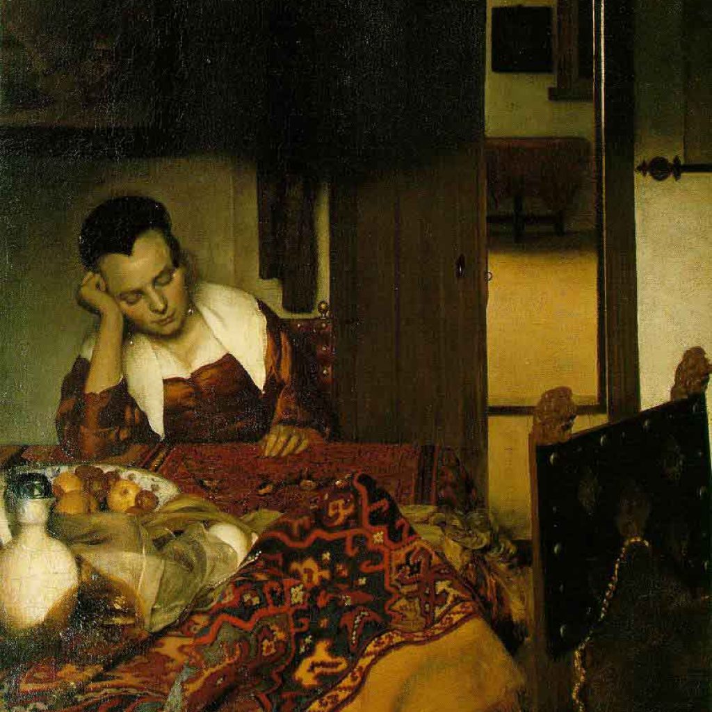 Une jeune femme assoupie - Vermeer