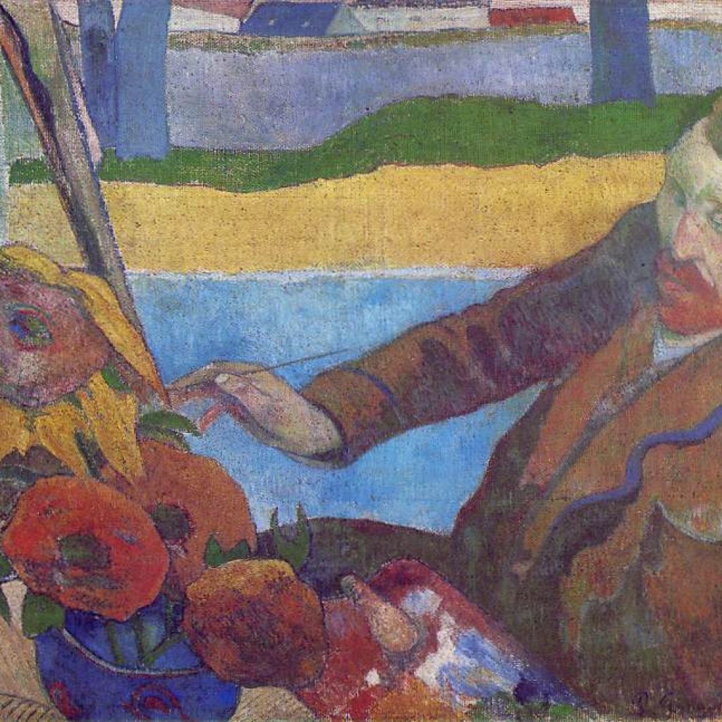 Van Gogh peignant des tournesols - Gauguin