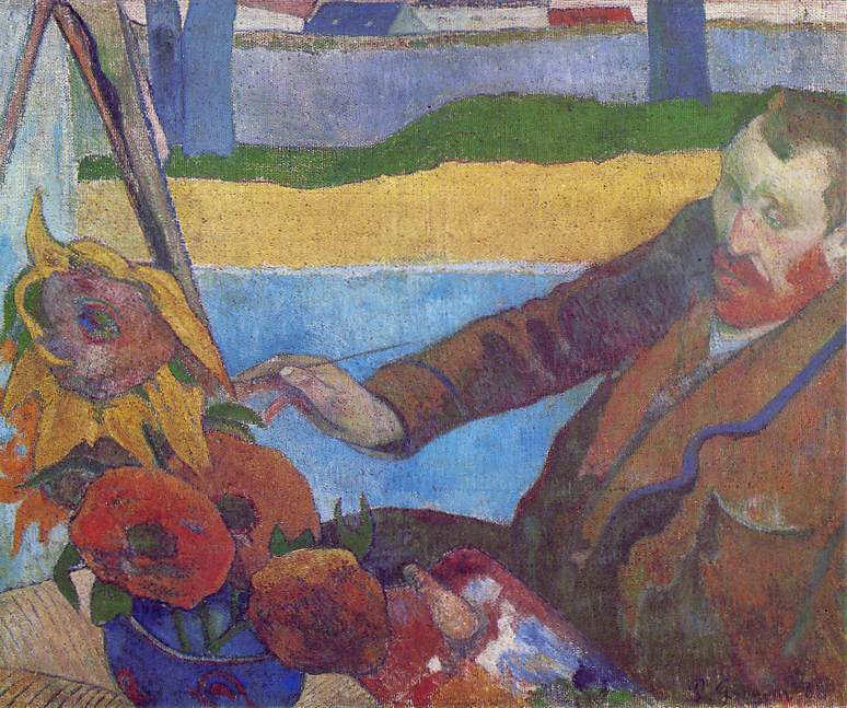 Van Gogh peignant des tournesols - Gauguin