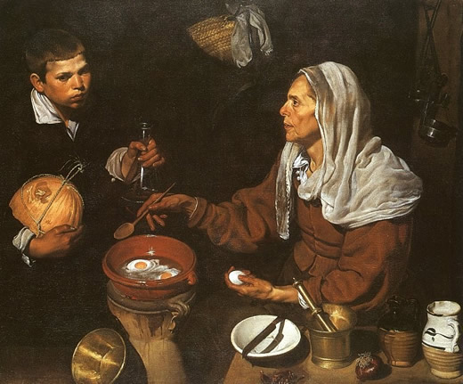 Vieille femme faisant frire des œufs - Velazquez