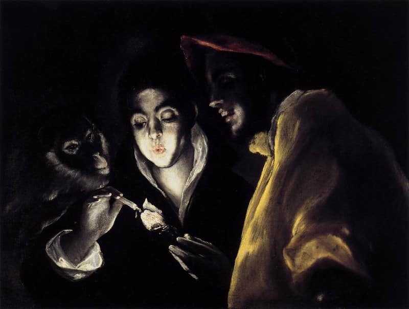 Enfant allumant une bougie - El Greco