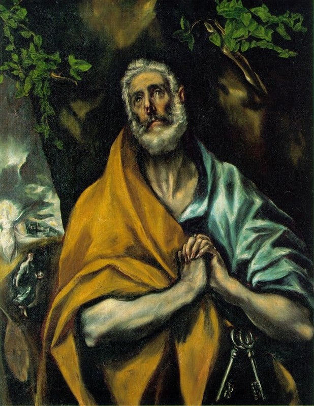 Les larmes de St Pierre - El Greco