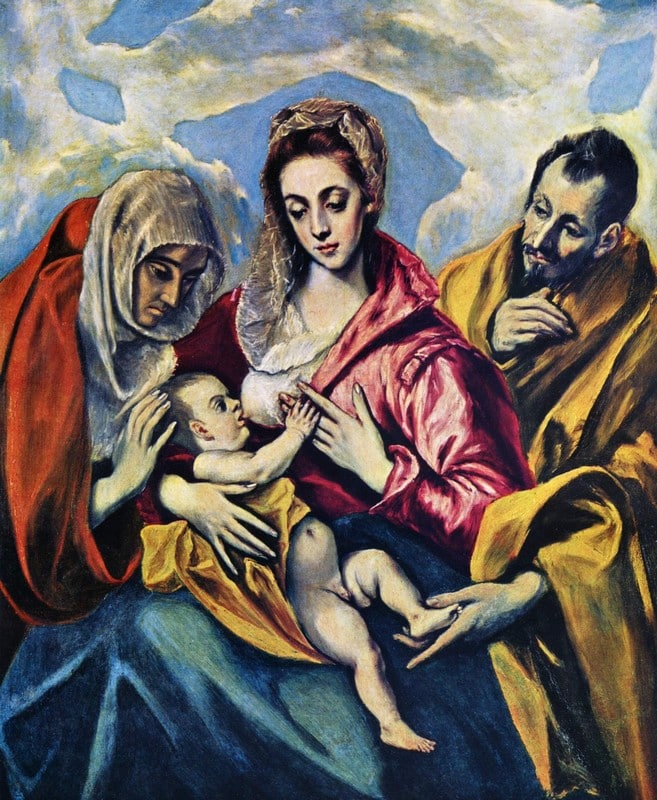 La sainte famille - El Greco