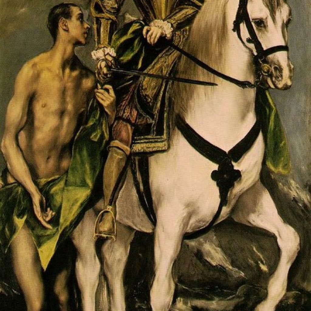St Martin et le mendiant - El Greco