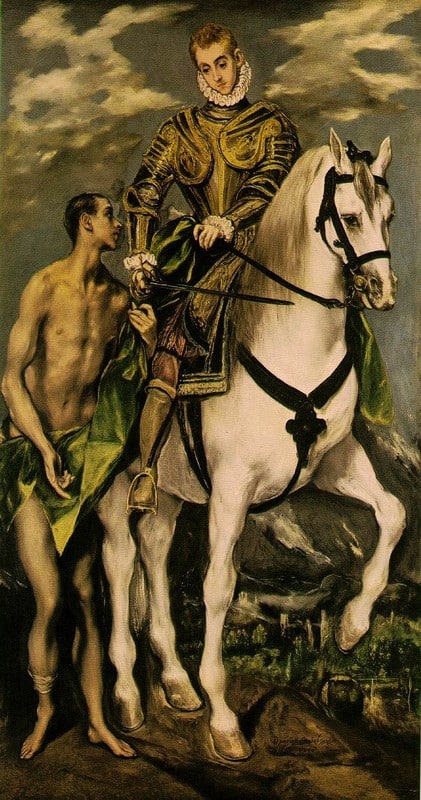 St Martin et le mendiant - El Greco